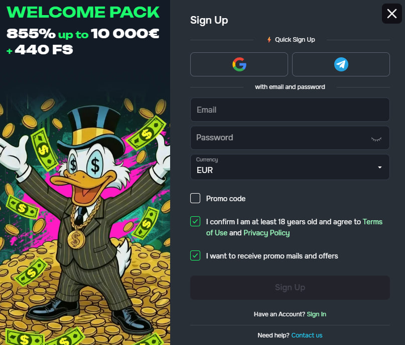 cashobet casino registration